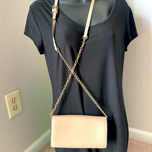 Urban expressions tan cross body bag hester envelope gold hardware vegan - Picture 3 of 6